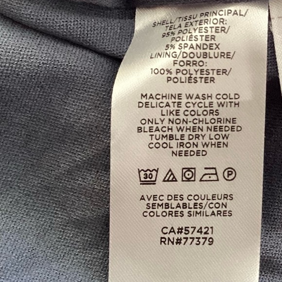 🚨 NWT Ann Taylor Gray and White Short Sleeve Dress Size Large - Picture 7 of 7